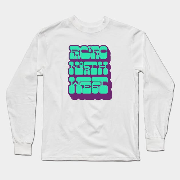 Pacific Northwest Long Sleeve T-Shirt by happysquatch